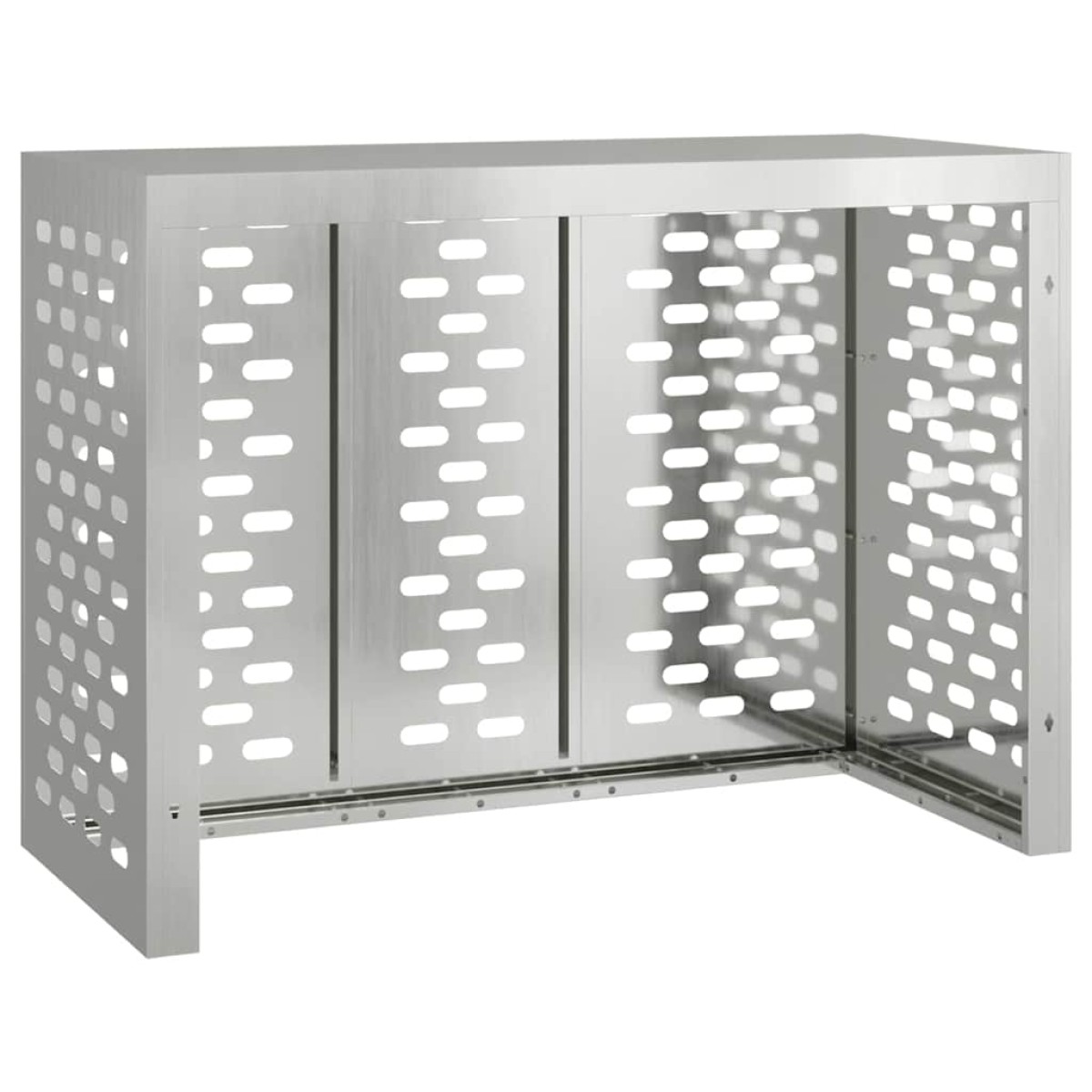 vidaXL Κάλυμμα κλιματιστικού Ασημί 110 x 50 x 80 cm