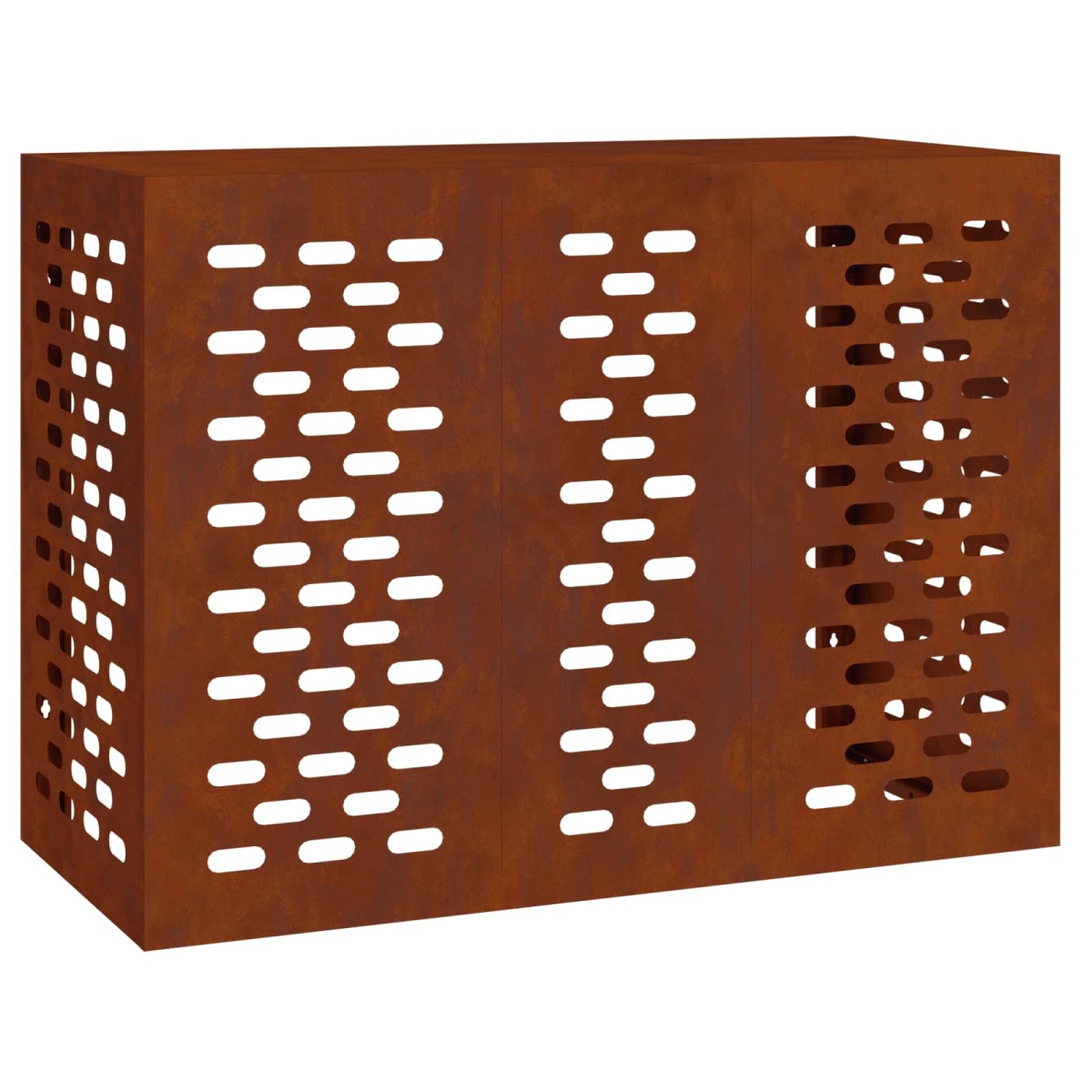 vidaXL Κάλυμμα κλιματιστικού Σκ rusty 110 x 50 x 80 cm