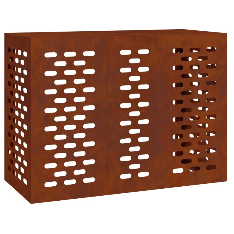 vidaXL Κάλυμμα κλιματιστικού Σκ rusty 110 x 50 x 80 cm