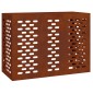 vidaXL Κάλυμμα κλιματιστικού Σκ rusty 110 x 50 x 80 cm