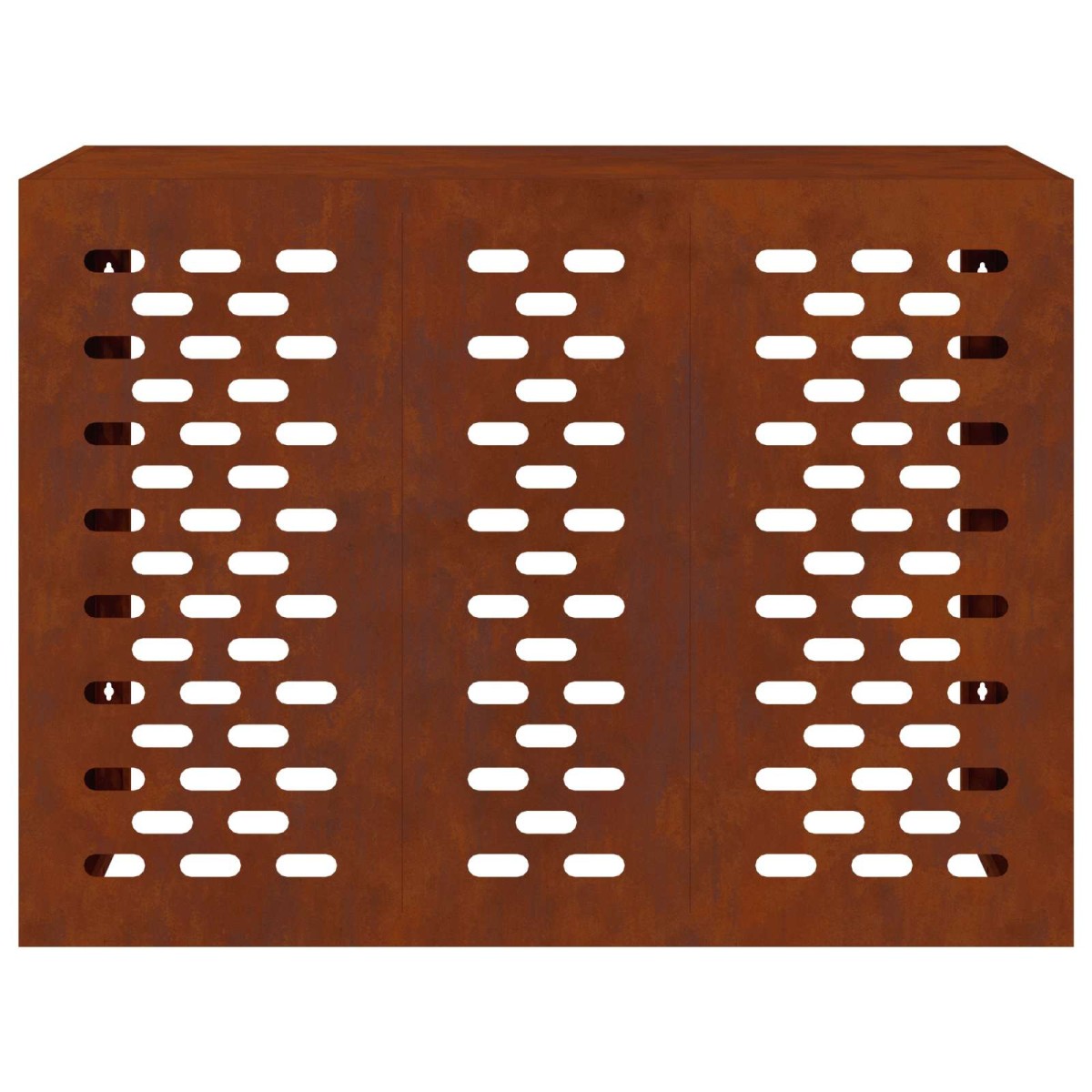 vidaXL Κάλυμμα κλιματιστικού Σκ rusty 110 x 50 x 80 cm