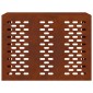 vidaXL Κάλυμμα κλιματιστικού Σκ rusty 110 x 50 x 80 cm
