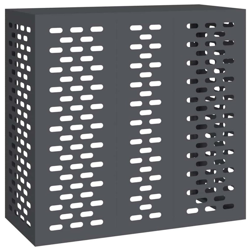 vidaXL Κάλυμμα κλιματιστικού Ανθρακί 110 x 50 x 105 εκ