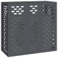vidaXL Κάλυμμα κλιματιστικού Ανθρακί 110 x 50 x 105 εκ