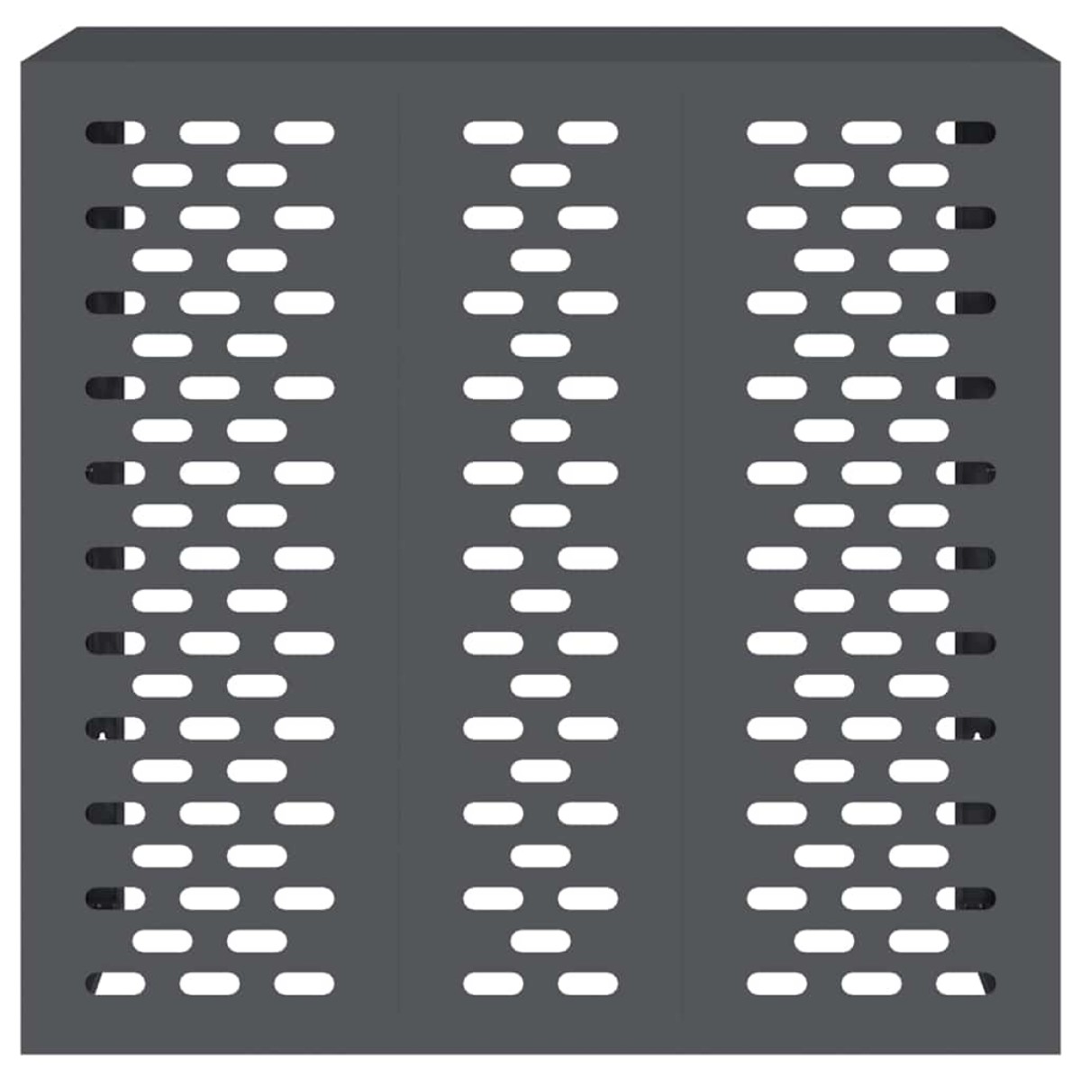vidaXL Κάλυμμα κλιματιστικού Ανθρακί 110 x 50 x 105 εκ