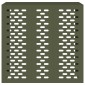 vidaXL Κάλυμμα κλιματιστικού Λαδί 110 x 50 x 105 εκ Ατσάλι