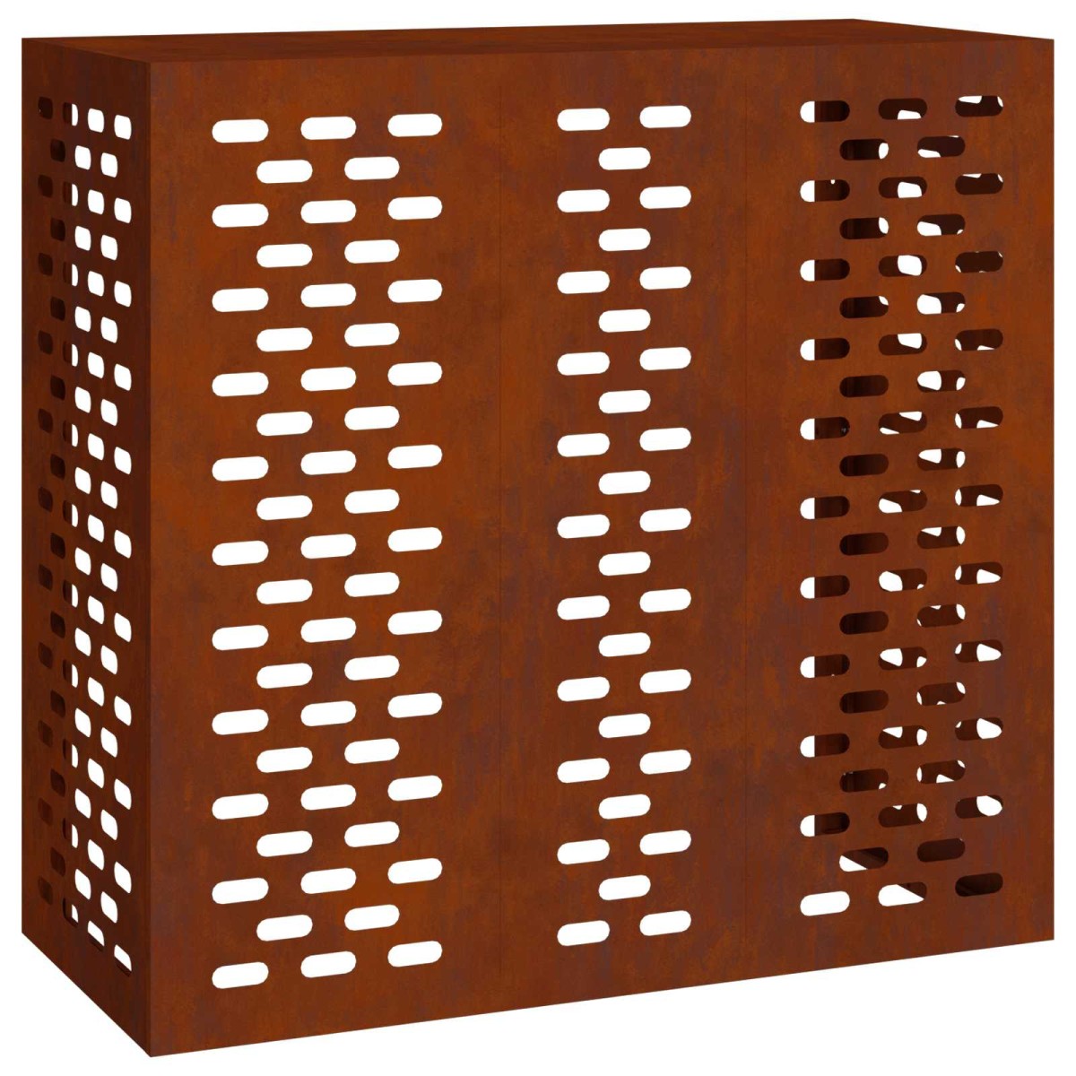 vidaXL Κάλυμμα κλιματιστικού Σκ rusty 110 x 50 x 105 εκ