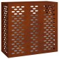 vidaXL Κάλυμμα κλιματιστικού Σκ rusty 110 x 50 x 105 εκ
