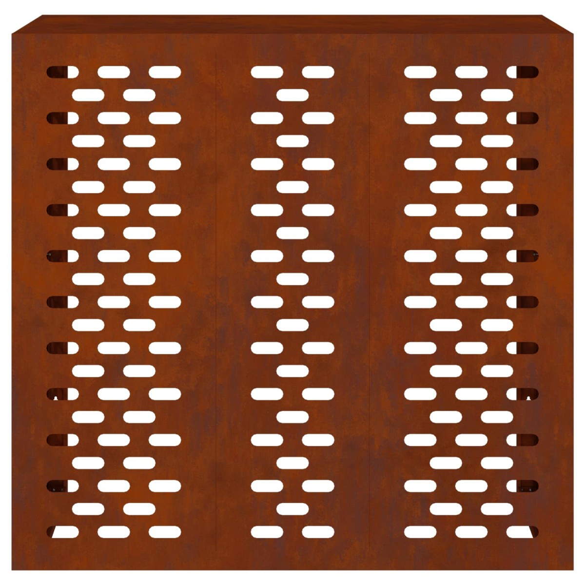 vidaXL Κάλυμμα κλιματιστικού Σκ rusty 110 x 50 x 105 εκ