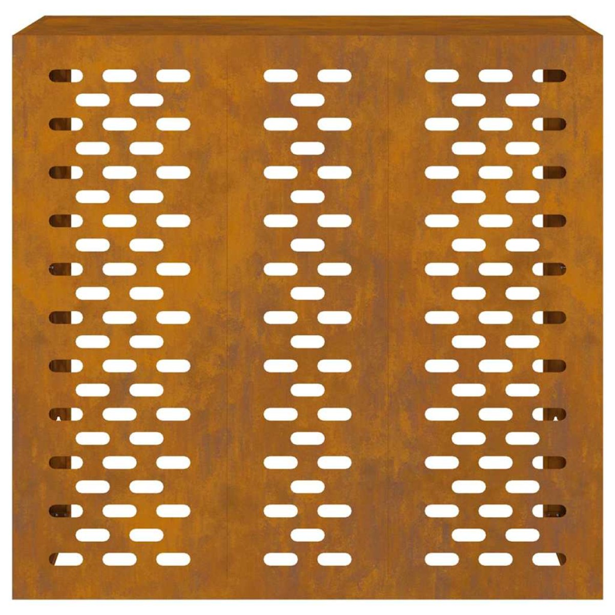 vidaXL Κάλυμμα κλιματιστικού Σκ rusty 110 x 50 x 105 εκ