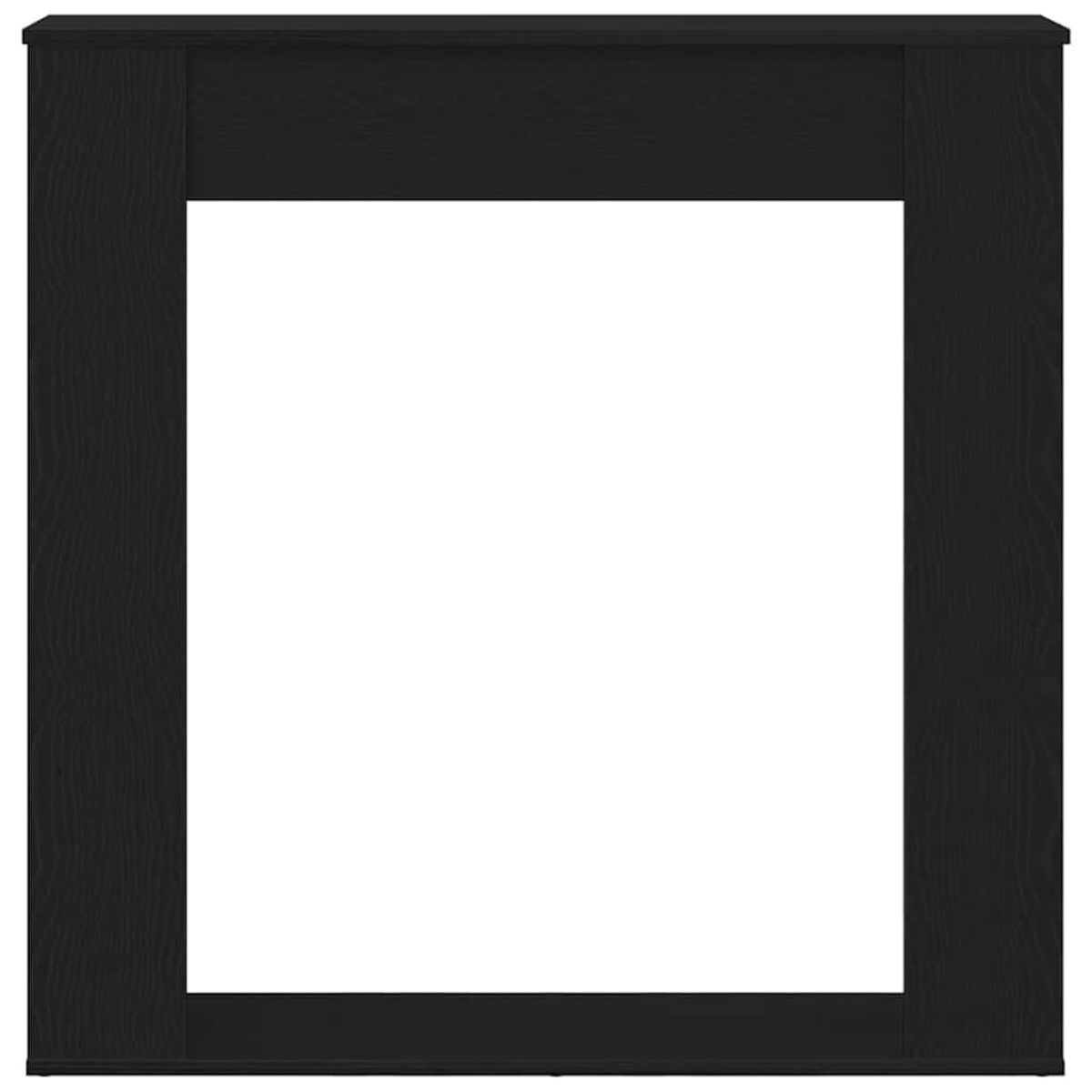 vidaXL Πλαίσιο Τζακιού από Μαύρη Δρυ 100x20x100 εκ. από Τεχνητό Ξύλο