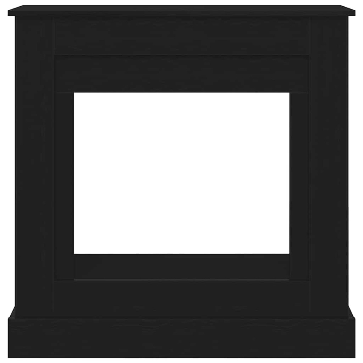 vidaXL Γύρος τζακιού Μαύρη δρυς 90x30x90 cm Κατασκευασμένο ξύλο