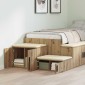 vidaXL Ντουλάπι αποθήκευσης 2 τμχ. Artisan Oak 127 x 41 x 40 εκ