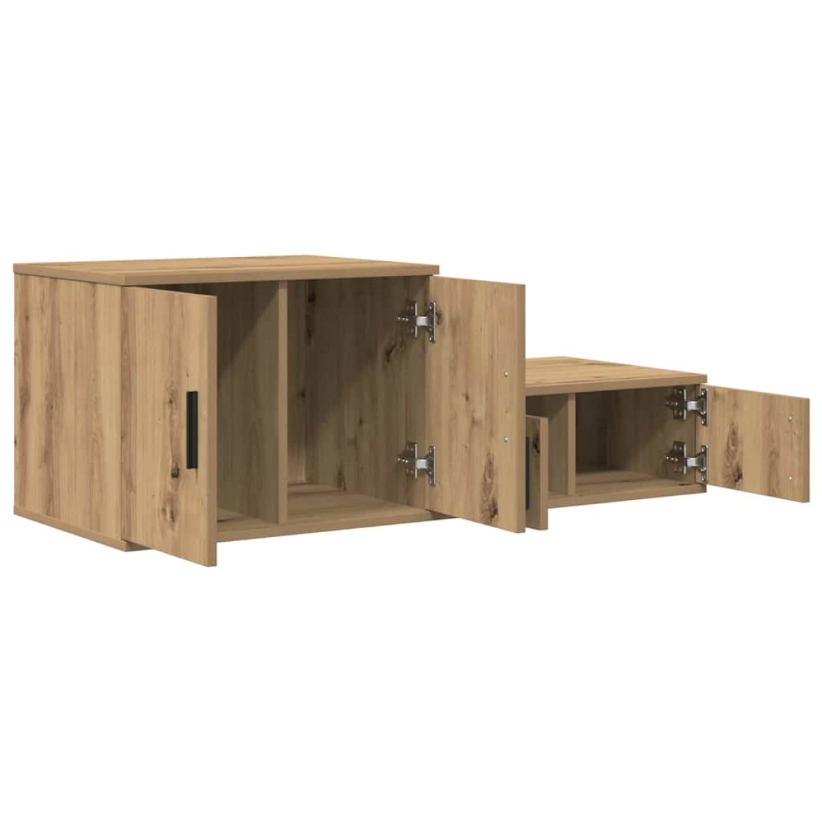 vidaXL Ντουλάπι αποθήκευσης 2 τμχ. Artisan Oak 127 x 41 x 40 εκ