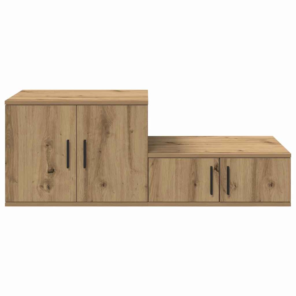 vidaXL Ντουλάπι αποθήκευσης 2 τμχ. Artisan Oak 127 x 41 x 40 εκ