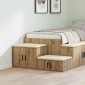 vidaXL Ντουλάπι αποθήκευσης 2 τμχ. Artisan Oak 127 x 41 x 40 εκ