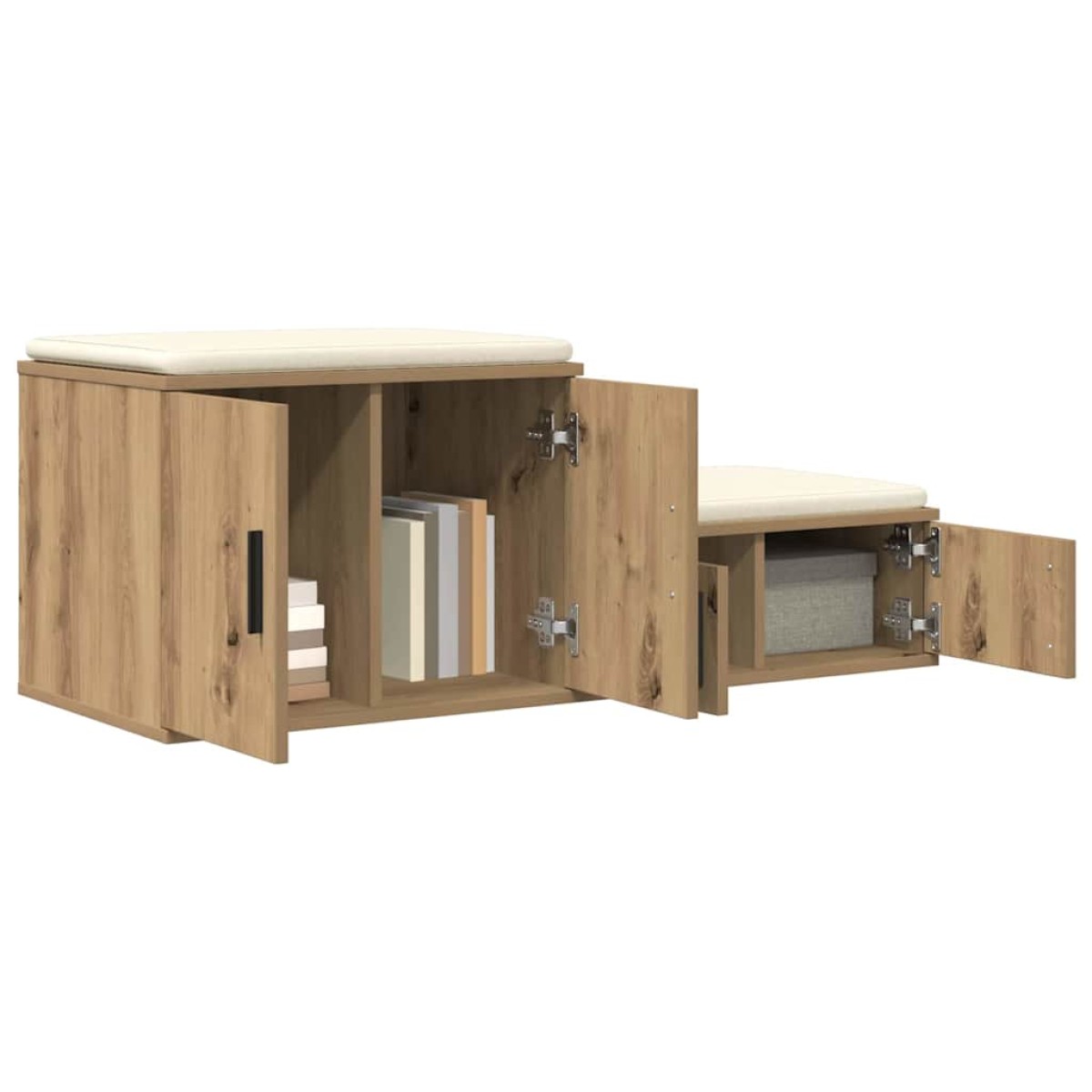 vidaXL Ντουλάπι αποθήκευσης 2 τμχ. Artisan Oak 103 x 41 x 40 εκ