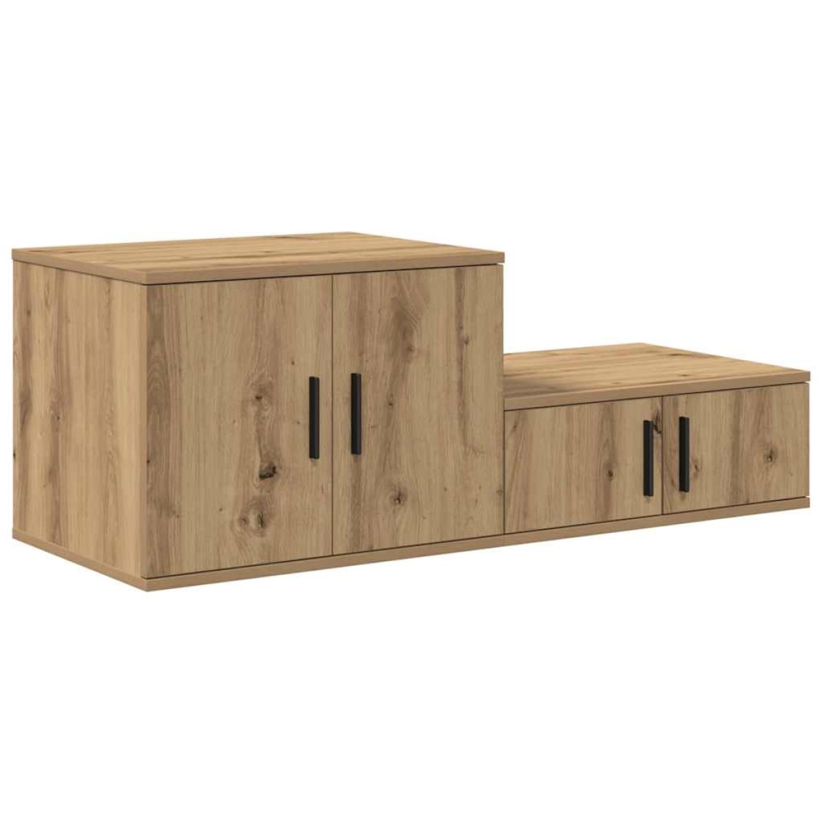 vidaXL Ντουλάπι αποθήκευσης 2 τμχ. Artisan Oak 103 x 41 x 40 εκ