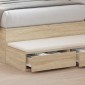 vidaXL Συρτάρια κρεβατιού Δρύς Sonoma 100 x 36,5 x 16,5 εκ