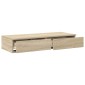 vidaXL Συρτάρια κρεβατιού Δρύς Sonoma 100 x 36,5 x 16,5 εκ