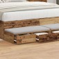vidaXL Συρτάρια κρεβατιού Παλιό ξύλο 140 x 36,5 x 16,5 εκ