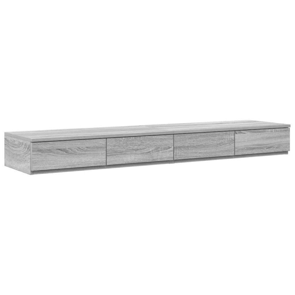 vidaXL Συρτάρια κρεβατιού Γκρίζο Σονομα 150 x 36,5 x 16,5 εκ