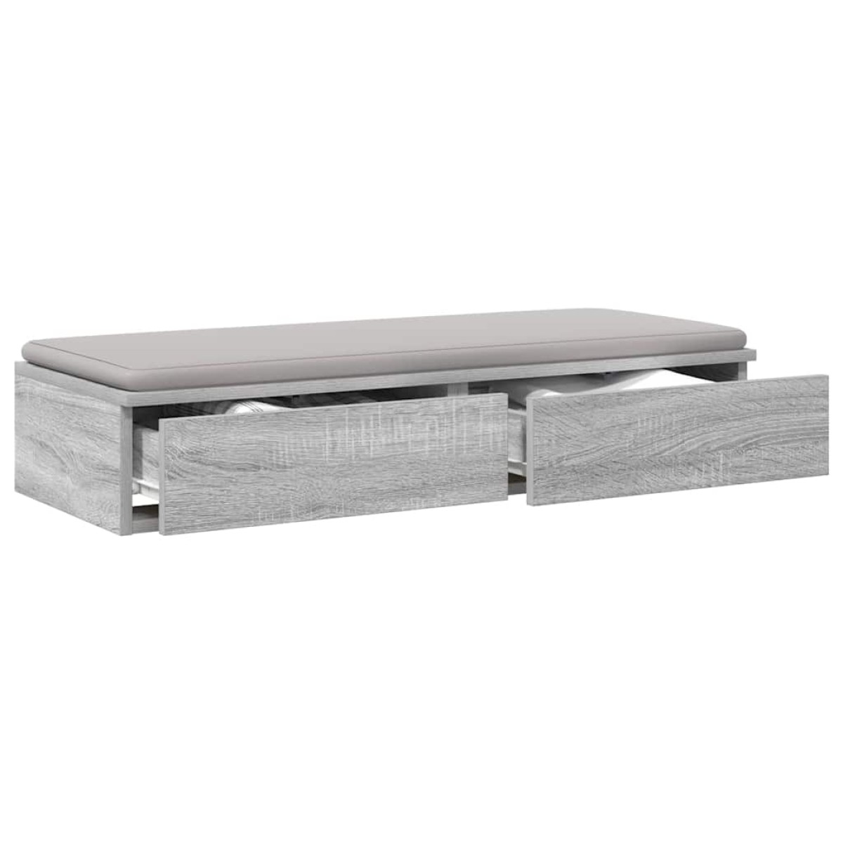 vidaXL Συρτάρια κρεβατιού Γκρίζο Σονομα 75 x 36,5 x 16,5 εκ
