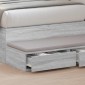 vidaXL Συρτάρια κρεβατιού Γκρίζο Σονομα 75 x 36,5 x 16,5 εκ
