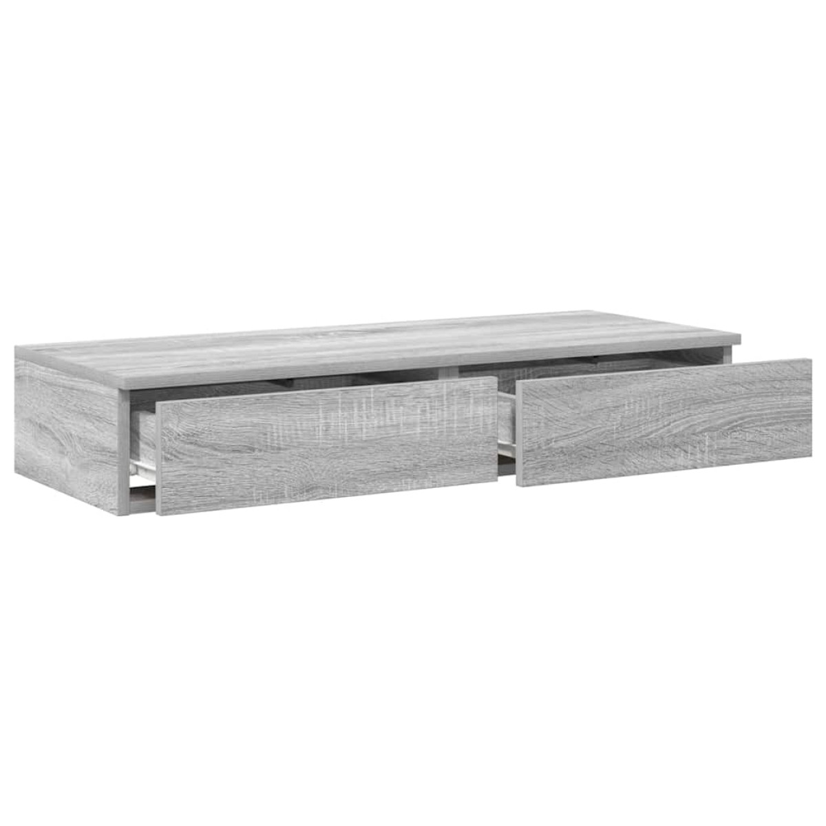 vidaXL Συρτάρια κρεβατιού Γκρίζο Σονομα 75 x 36,5 x 16,5 εκ