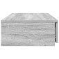 vidaXL Συρτάρια κρεβατιού Γκρίζο Σονομα 75 x 36,5 x 16,5 εκ