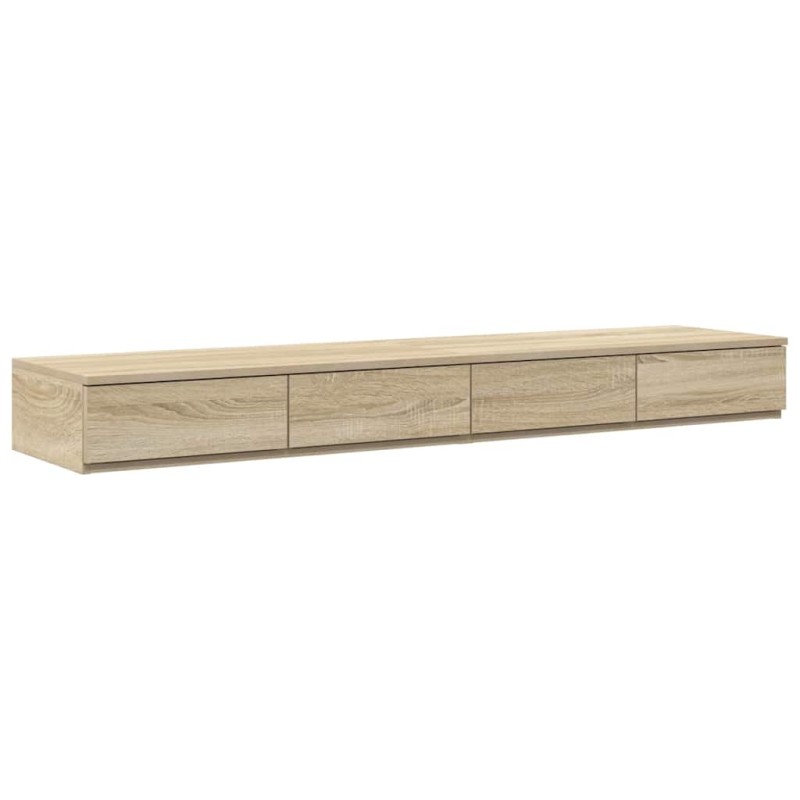 vidaXL Συρτάρια κρεβατιού Δρύς Sonoma 160 x 36,5 x 16,5 εκ