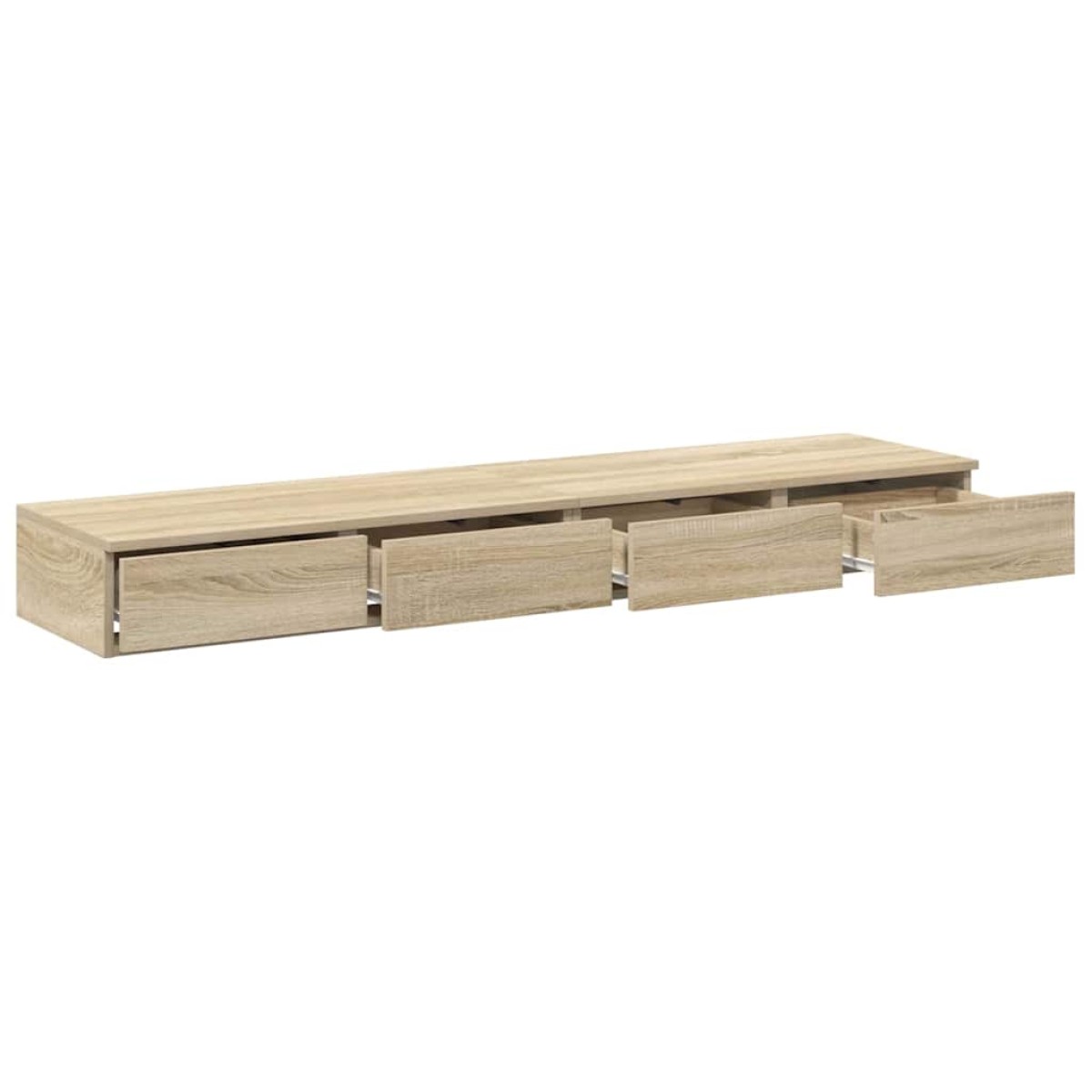 vidaXL Συρτάρια κρεβατιού Δρύς Sonoma 160 x 36,5 x 16,5 εκ