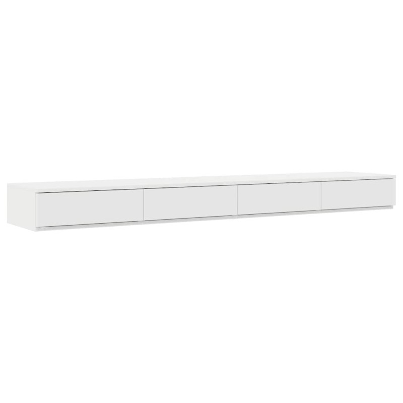 vidaXL Συρτάρια κρεβατιού με συρτάρι Λευκό 180 x 36,5 x 16,5 εκ