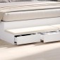 vidaXL Συρτάρια κρεβατιού με συρτάρι Λευκό 180 x 36,5 x 16,5 εκ