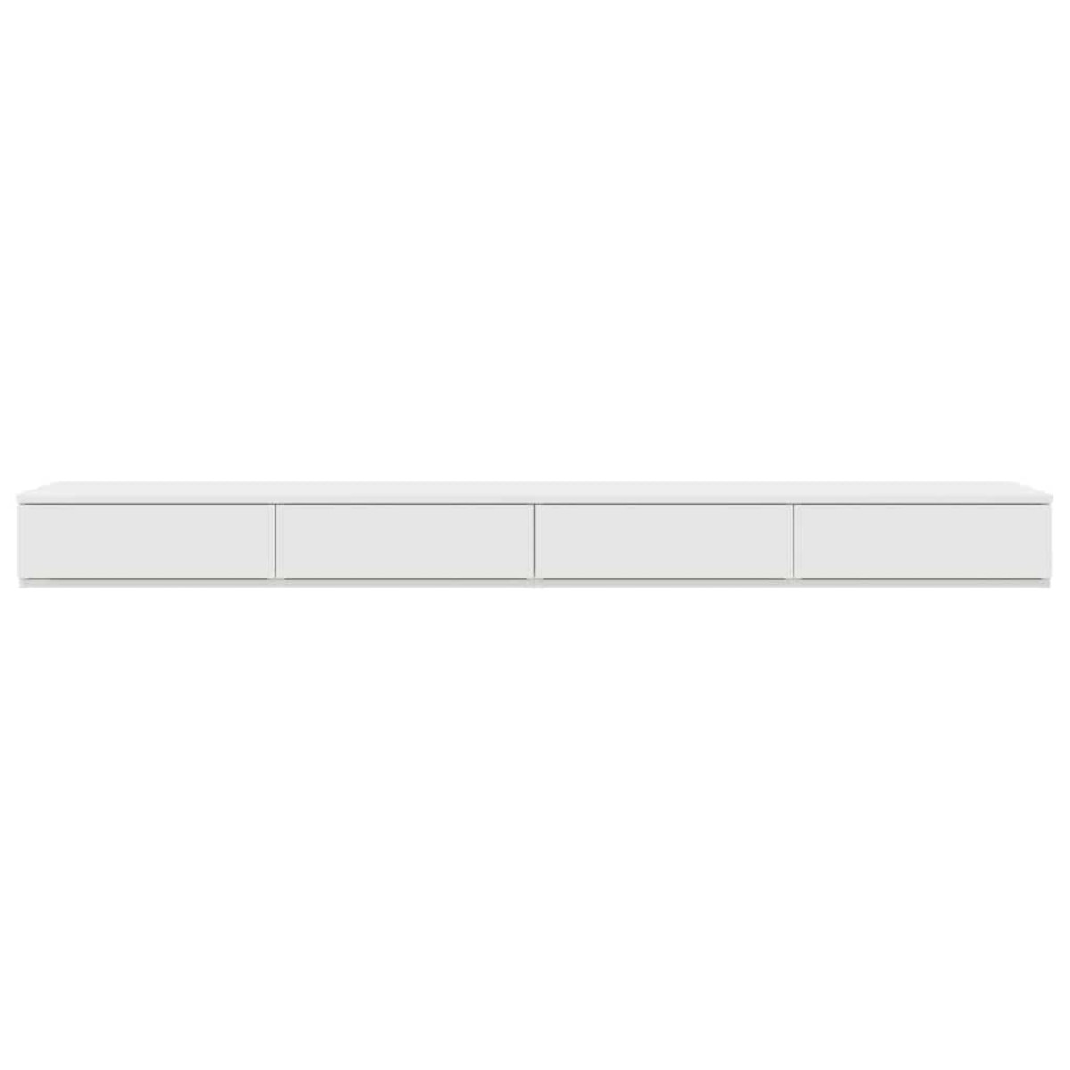 vidaXL Συρτάρια κρεβατιού με συρτάρι Λευκό 180 x 36,5 x 16,5 εκ