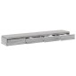vidaXL Συρτάρια κρεβατιού Γκρίζο Σονομα 180 x 36,5 x 16,5 εκ
