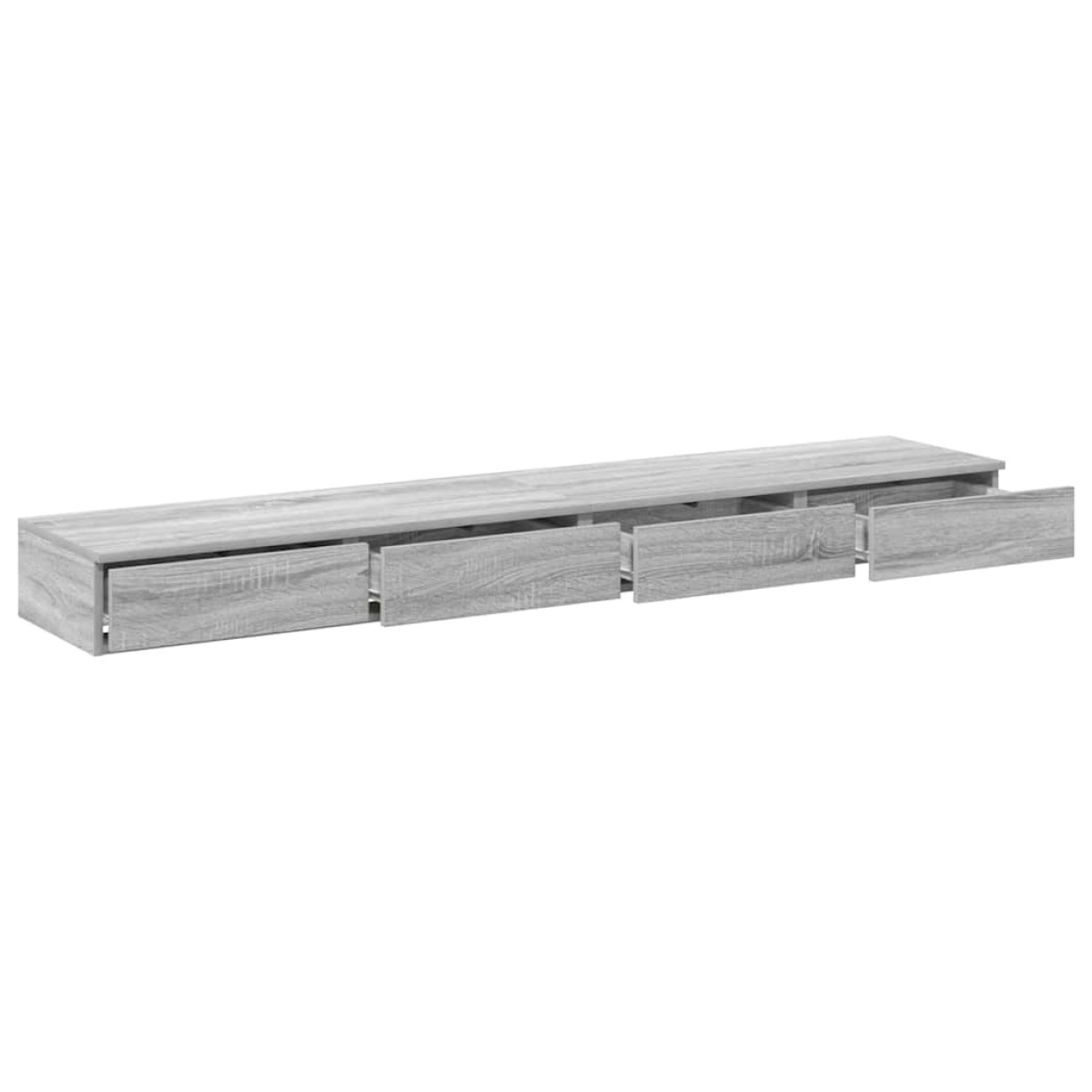vidaXL Συρτάρια κρεβατιού Γκρίζο Σονομα 180 x 36,5 x 16,5 εκ