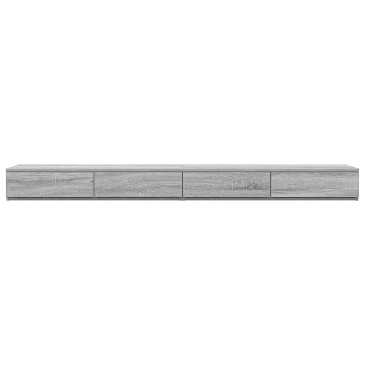 vidaXL Συρτάρια κρεβατιού Γκρίζο Σονομα 180 x 36,5 x 16,5 εκ