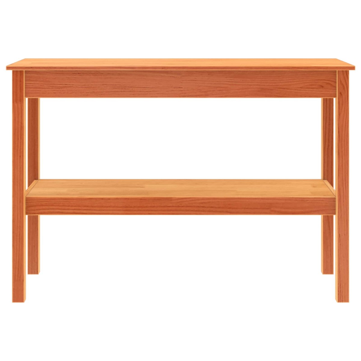 vidaXL Τραπέζι κονσόλας Κερωμένο καφέ 110 x 40 x 75 cm Στερεό πεύκο