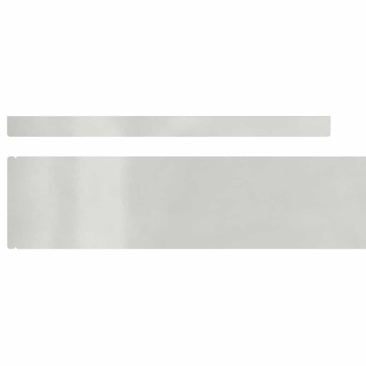 vidaXL Περίγραμμα γκαζόν 4 τμχ. 450 x 10 εκ Ανοξείδωτο ατσάλι Ασημί