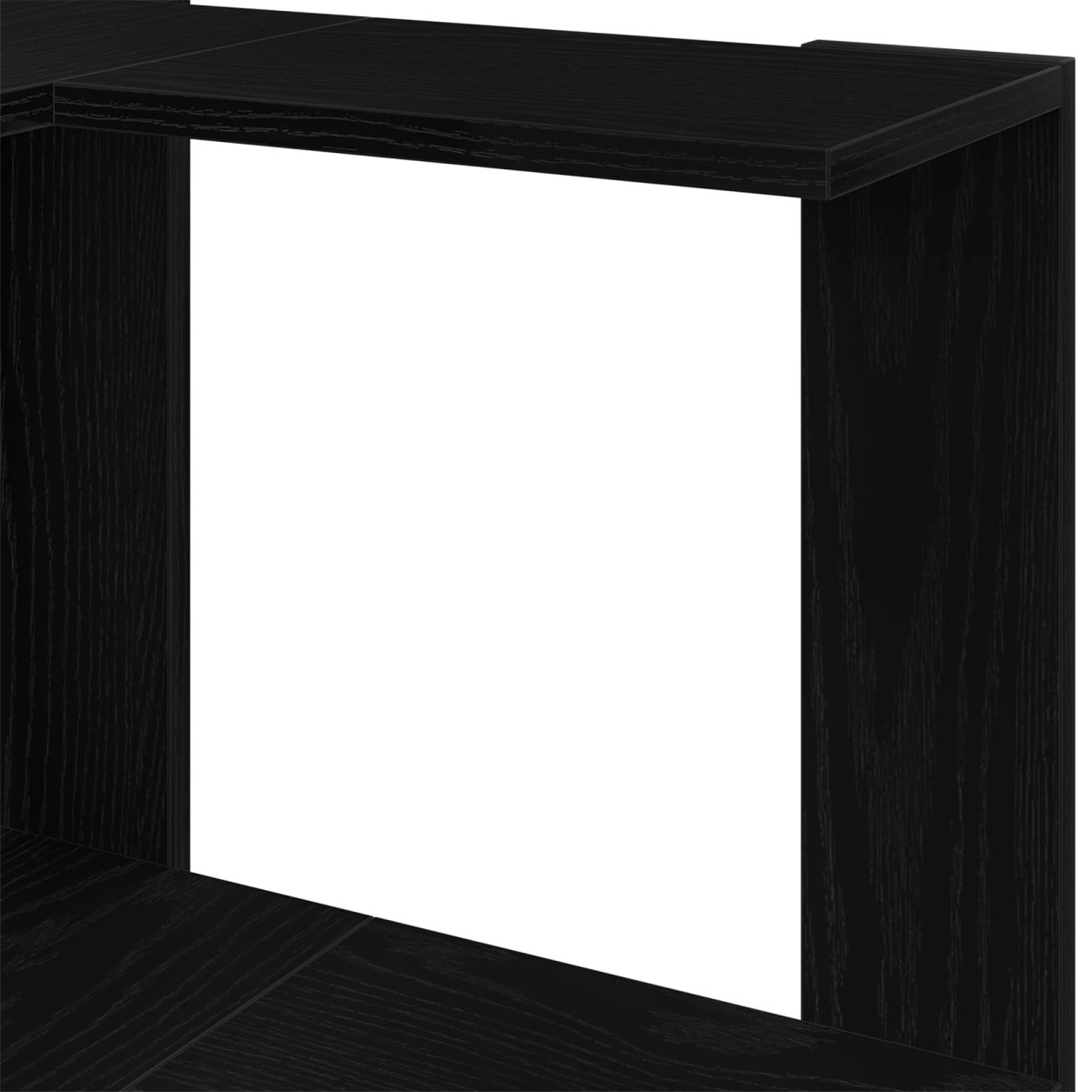 vidaXL Βιβλιοθήκη 3 επίπεδα 50 x 50 x 102 εκ Μαύρη Οξυά