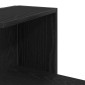 vidaXL Ράφι Γωνίας Τοίχου Μαύρη Οξυά 36.5 x 36.5 x 140 εκ