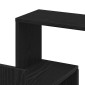 vidaXL Ράφι Γωνίας Τοίχου Μαύρη Οξυά 45 x 45 x 147 cm