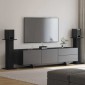 vidaXL Βάσεις Ηχείων 2 τμχ. Μαύρη Οξυά 30 x 30 x 80 cm