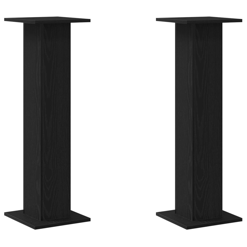 vidaXL Βάσεις Ηχείων 2 τμχ. Μαύρη Οξυά 30 x 30 x 95 cm