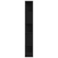vidaXL Βιβλιοθήκη 5.0 επίπεδα 45 x 23,5 x 162,5 εκ. Μαύρη Οξυά