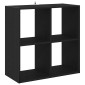 vidaXL Βιβλιοθήκη Μαύρη Οξυά 68.5 x 32 x 68.5 εκ