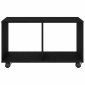 vidaXL End Table Μαύρη Οξυά 72 x 33 x 42,5 εκ. Επεξεργασμένο ξύλο