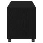 vidaXL End Table Μαύρη Οξυά 72 x 33 x 42,5 εκ. Επεξεργασμένο ξύλο