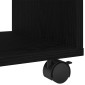 vidaXL End Table Μαύρη Οξυά 72 x 33 x 42,5 εκ. Επεξεργασμένο ξύλο